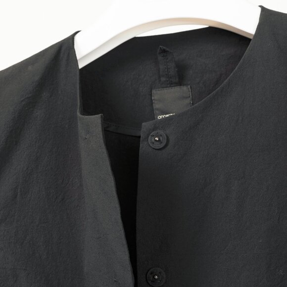 Annette Gortz SS/20 Evox Nero Cotton Snap-Off Jacket *MISSING SLEEVE ATTACHMENTS - Picture 9 of 13